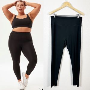 Girlfriend Collective Womens FLOAT Ultralight Leggings in Black Size XXL